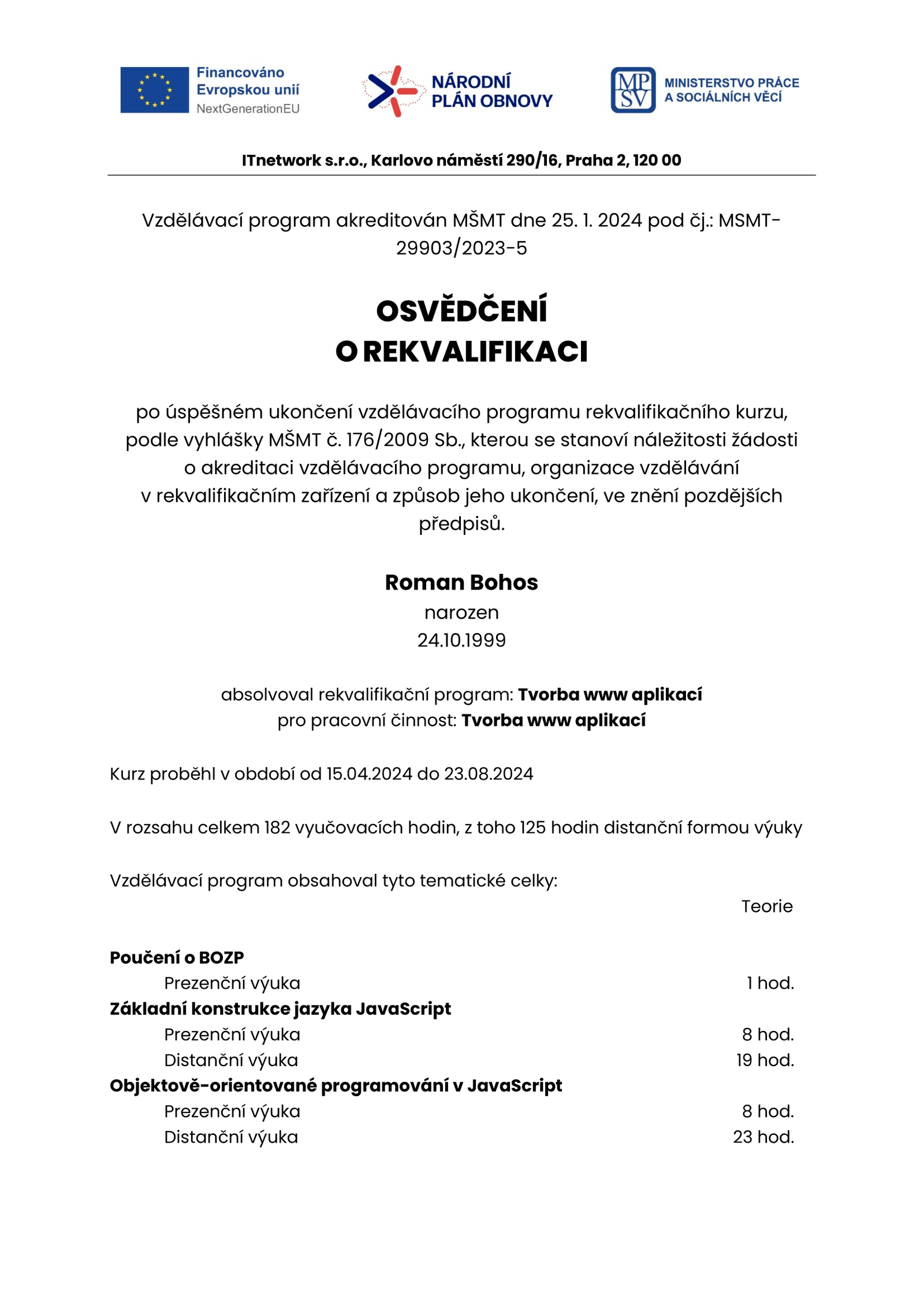 Certificate JavaScript Advanced Roman Bohos (1)-1